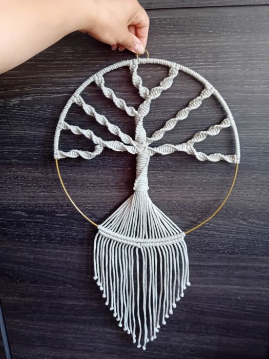 Drzewko makrama łapacz