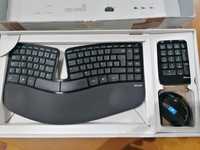 Teclado ergonómico + rato + teclado numérico