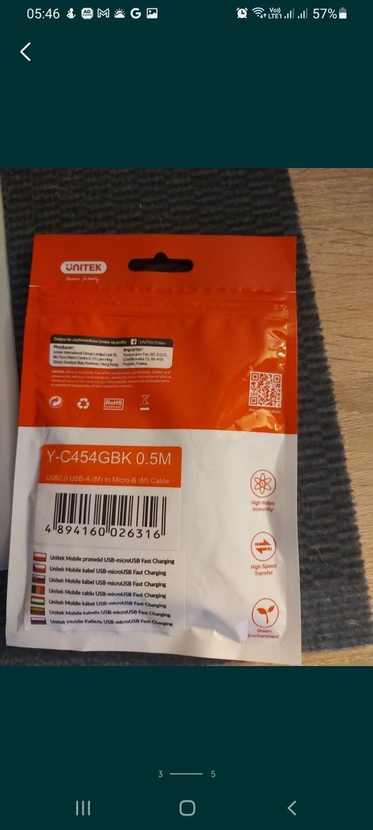 Przedłużacz USB do telewizora komputera laptopa itp
