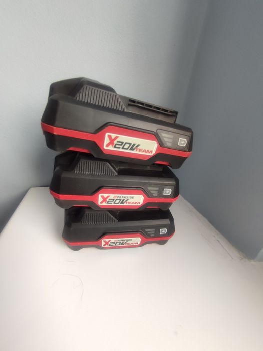 Szlifierka kątowa akumulatorowa parkside z akumulatorami