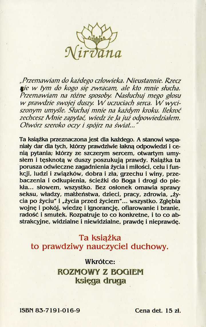Książka "Rozmowy z Bogiem" tom I i II