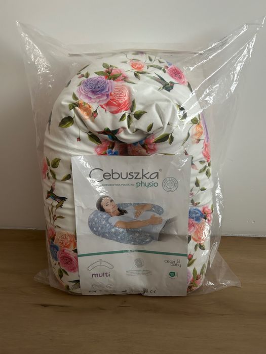 Cebuszka Physio multi poduszka ciążowa rogal do spania karmienia nowa