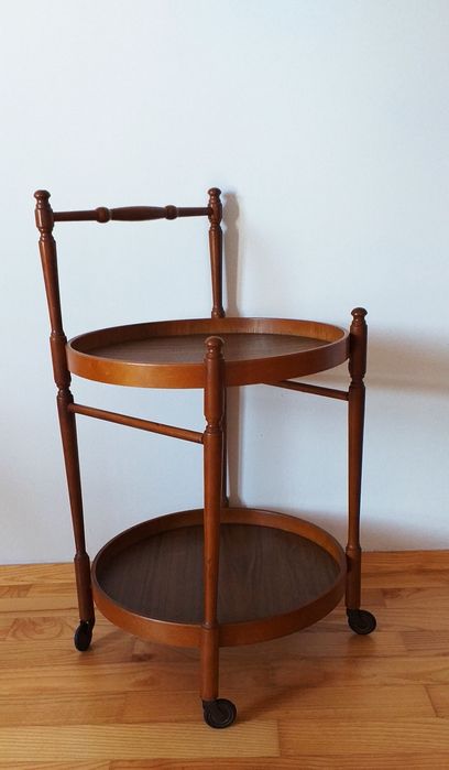 barek mobilny barek teak barek vintage pomocnik wózek retro lata 60te