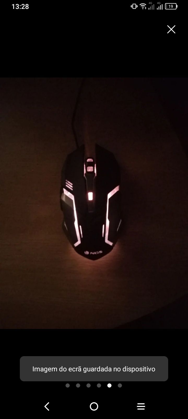 Rato Gamer (cabo USB)