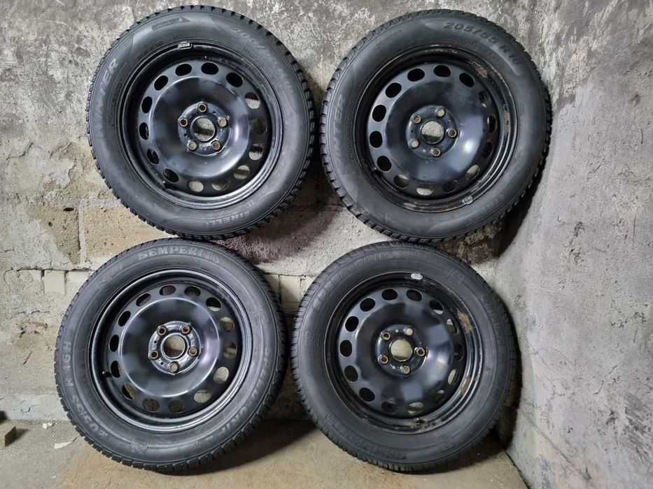 Felgi stal koła VW Skoda Seat Audi R16 5x112 opony zima 205/55R16 7mm
