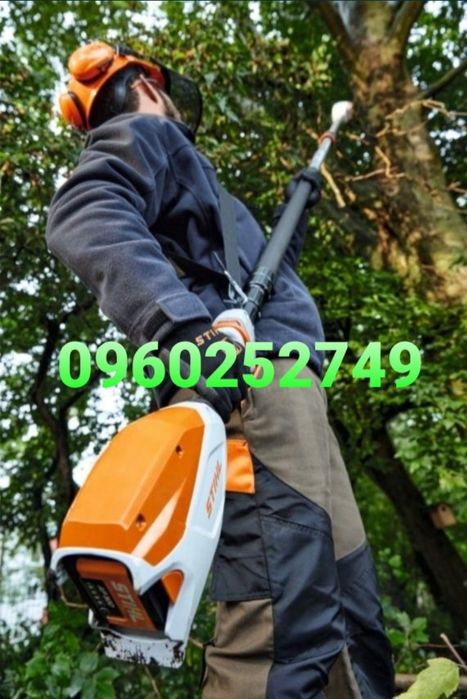 Мобільний спил аварійних дерев у важкодоступних місцях,пилка,рубка