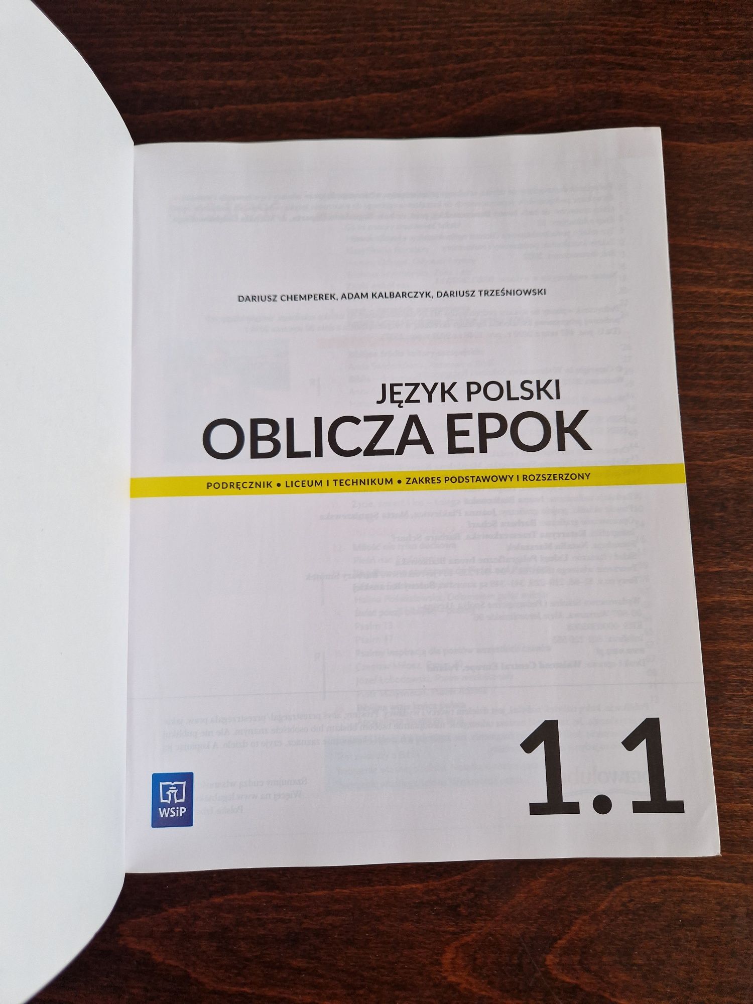 Podręcznik OBLICZA EPOK 1.1 Nowa edycja