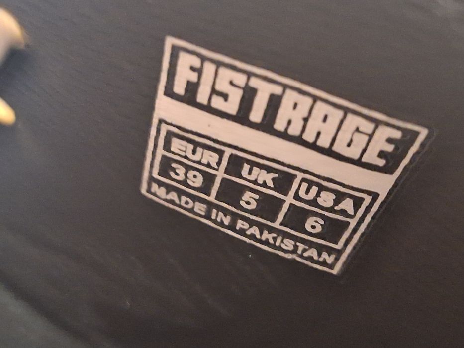 Шкіряні боксерки Fistrage Fight Gear 4727 розмір 39(25см устілка) Whit