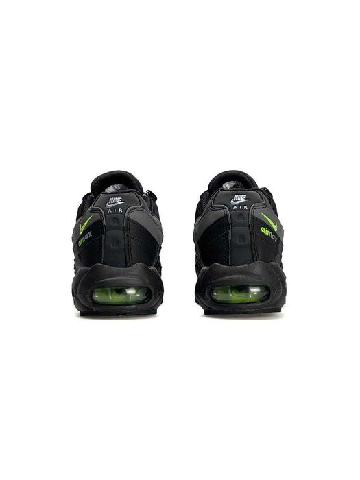 АКЦІЯ! Nike Air Max 95 Black Grey 37 38 39 40 41 42 43 44 45 найк