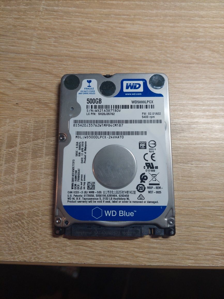 Жорсткий диск HDD для ноутбука 2.5" WD 320GB/500GB