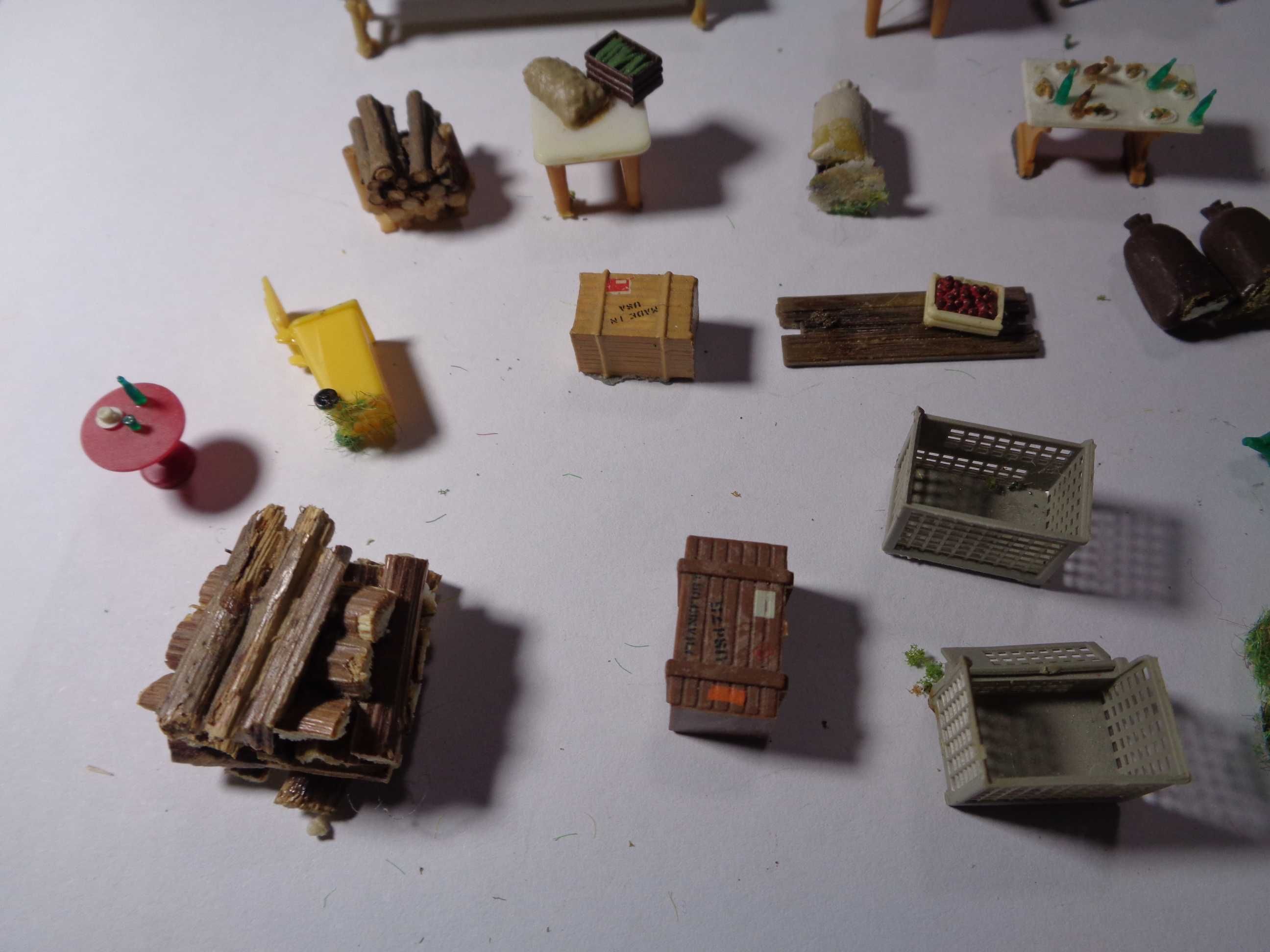1:87 Preiser cenário de mercado pista comboio