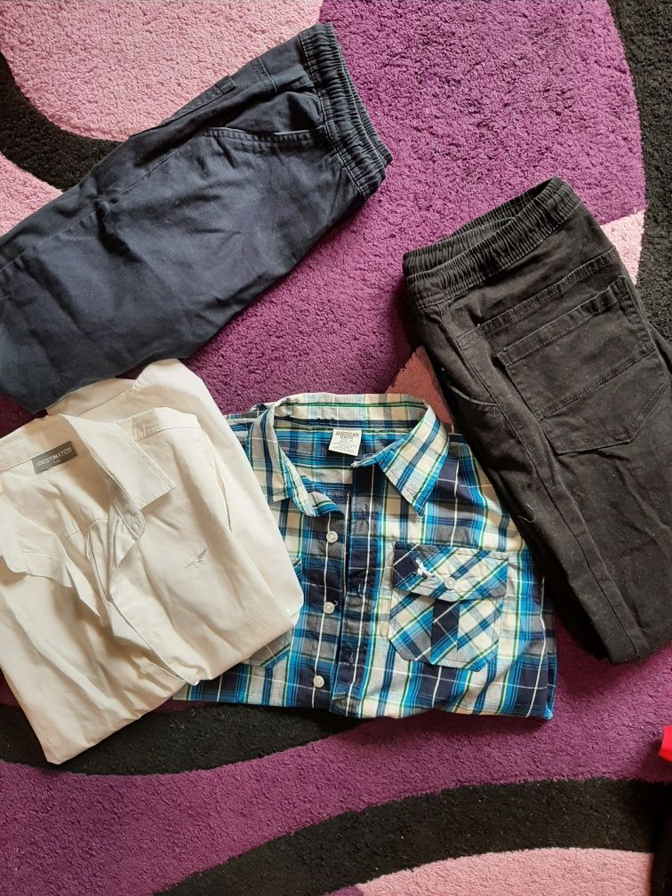 Paka ubrań dla chłopca 146-152, Bluza, bluzy, spodnie, koszule, bluzka