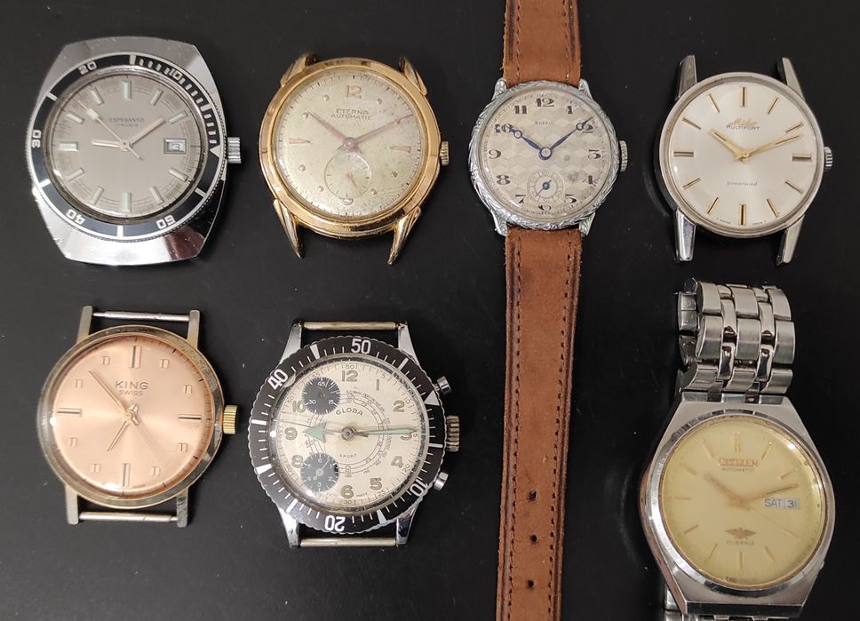7 Relógios mecânicos.
