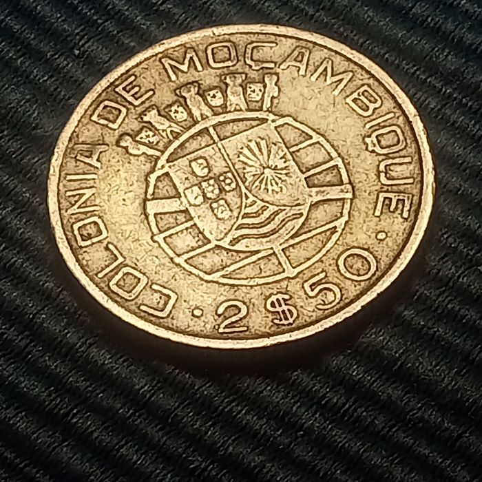 moeda mocambique 2.50 ano 1950