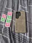 Fajne etui magnetic czarne-siwe samsung s24 ultra szyba 3 szt okazja