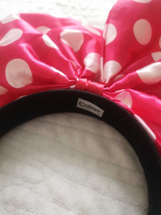 Opaska Disney różowa Mini Mouse kokardka kokardka dla dziewczynki