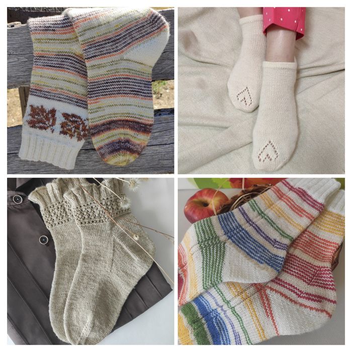 Шкарпетки в'язані жіночі ручної роботи/носки вязаные женские