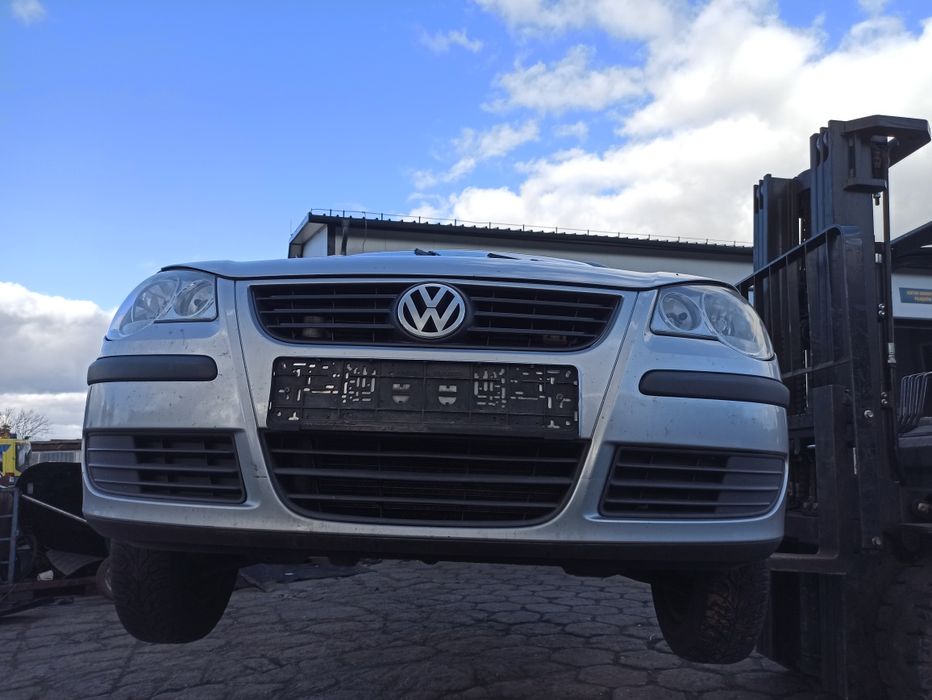 Volkswagen polo LA7W 9n3 zderzak przód przedni maska pas lampy