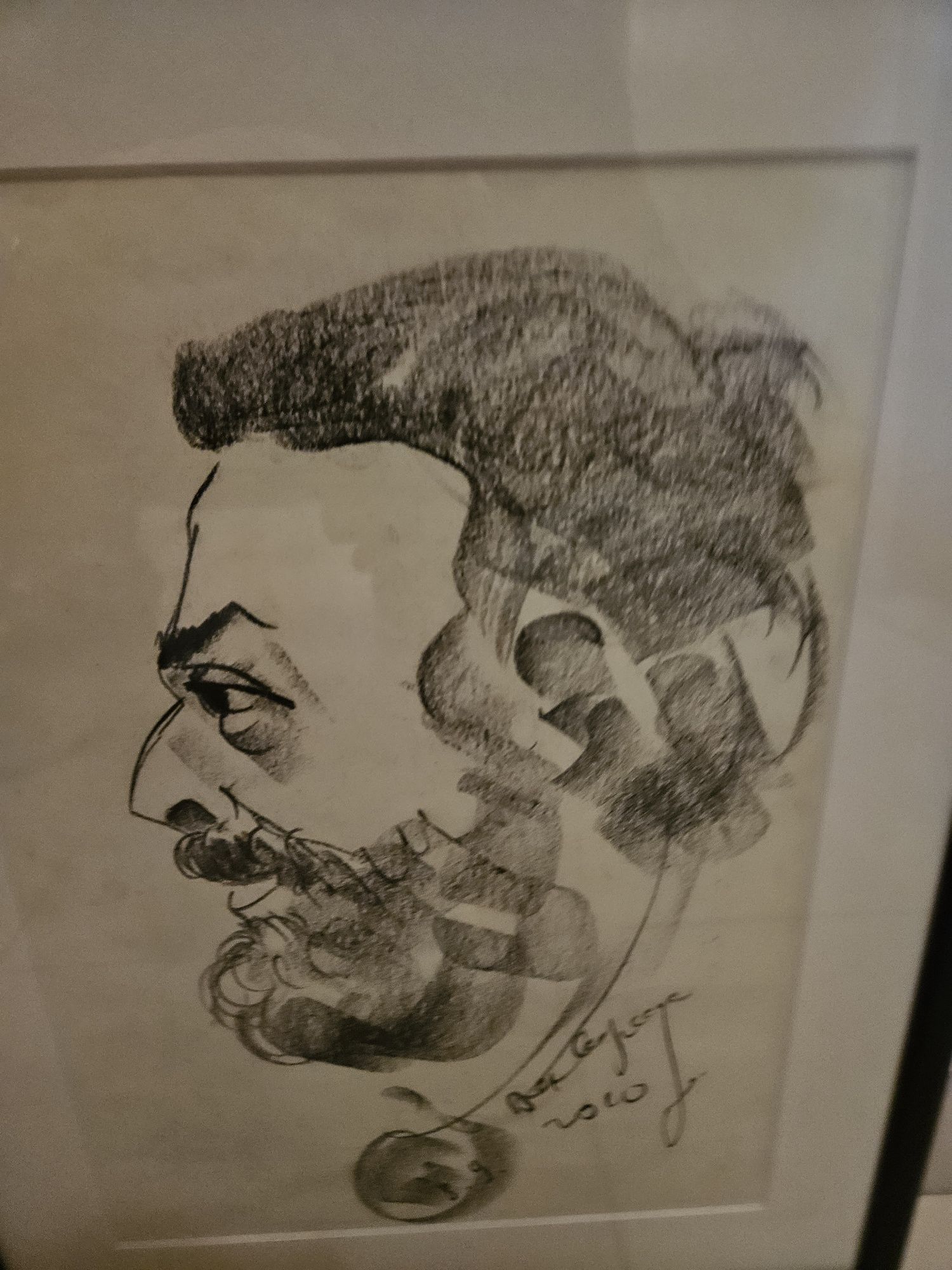 Pintura emoldurada