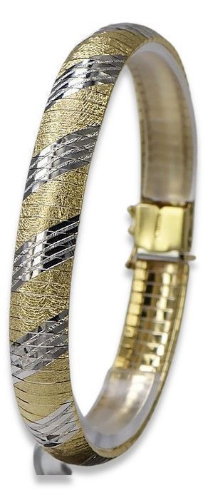 Złota bransoletka 14k 585 żółte włoskie złoto cbf005yw 18,5cm