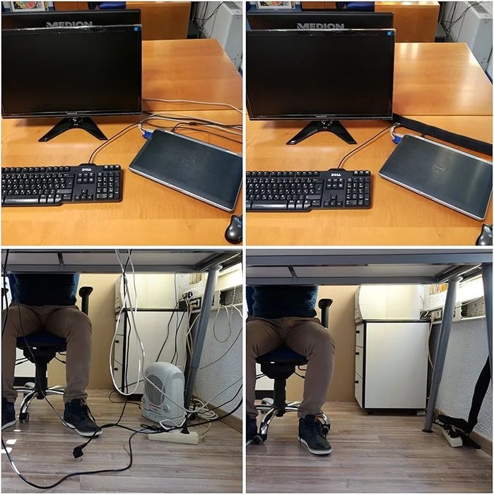 System zarządzania kablami, kanał 150cm 50 opasek 50 uchwytów