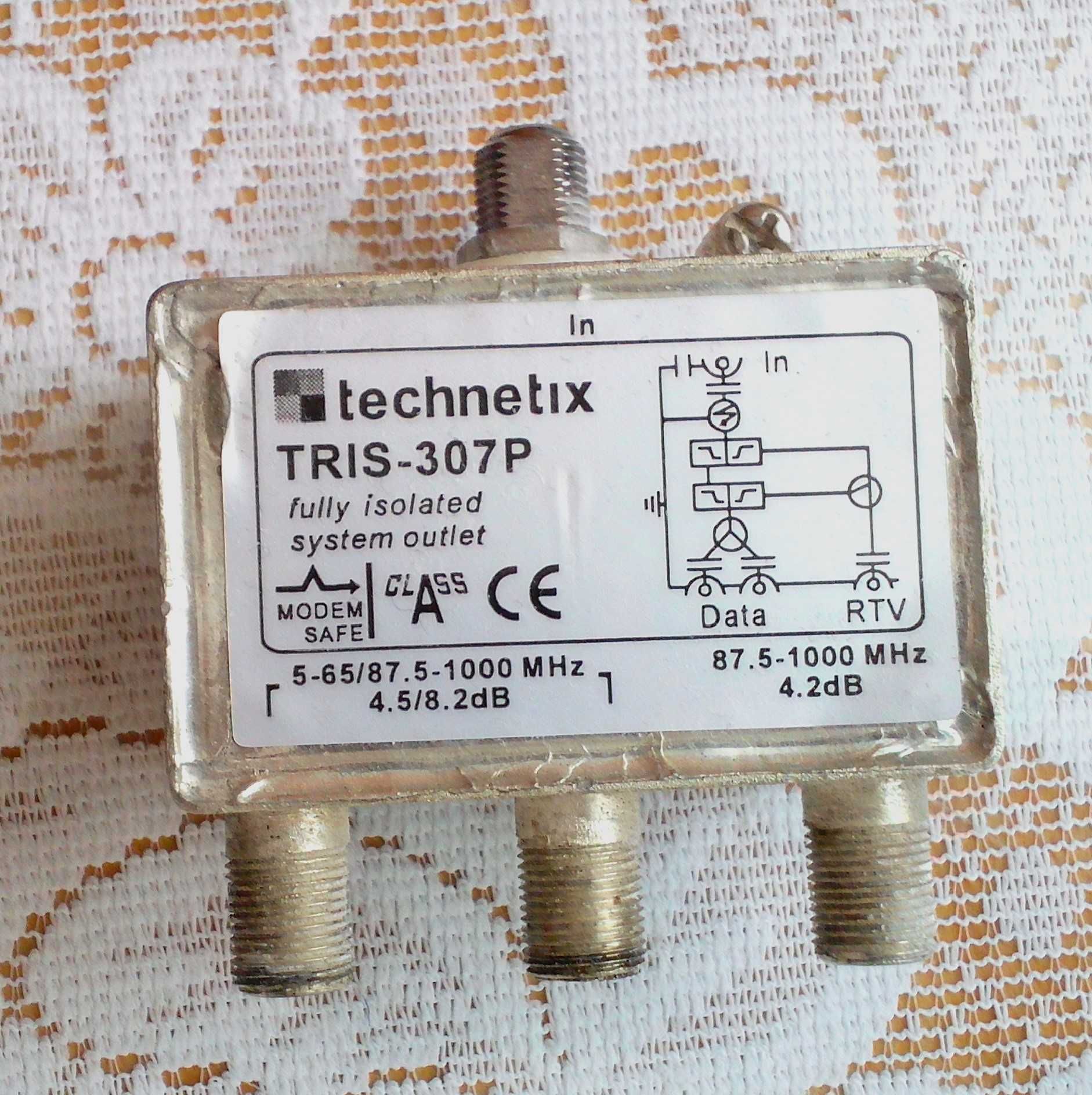 Rozdzielacz sygnału Splitter TRIS-307P TECHNETIX, 2 sztuki