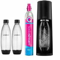 Saturator SodaStream Terra czarny + 2 butelki