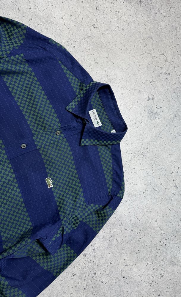 Мужская Рубашка На Пуговицах Lacoste Оригинал Идеал Размер S-M