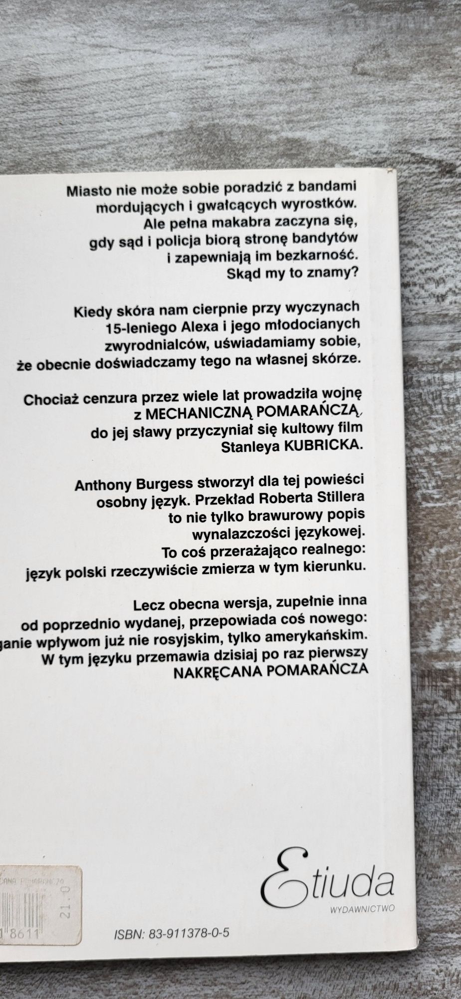 Anthony Burgess - nakręcana pomarańcza