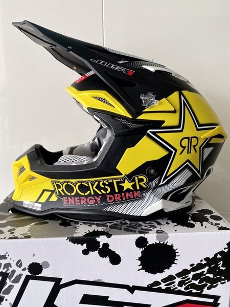 Шлем для мотокросса, эндуро JUST1 Racing J39 Rockstar (под Husqvarna)