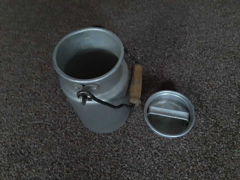 Kanka aluminium 1L z pokrywką PRL