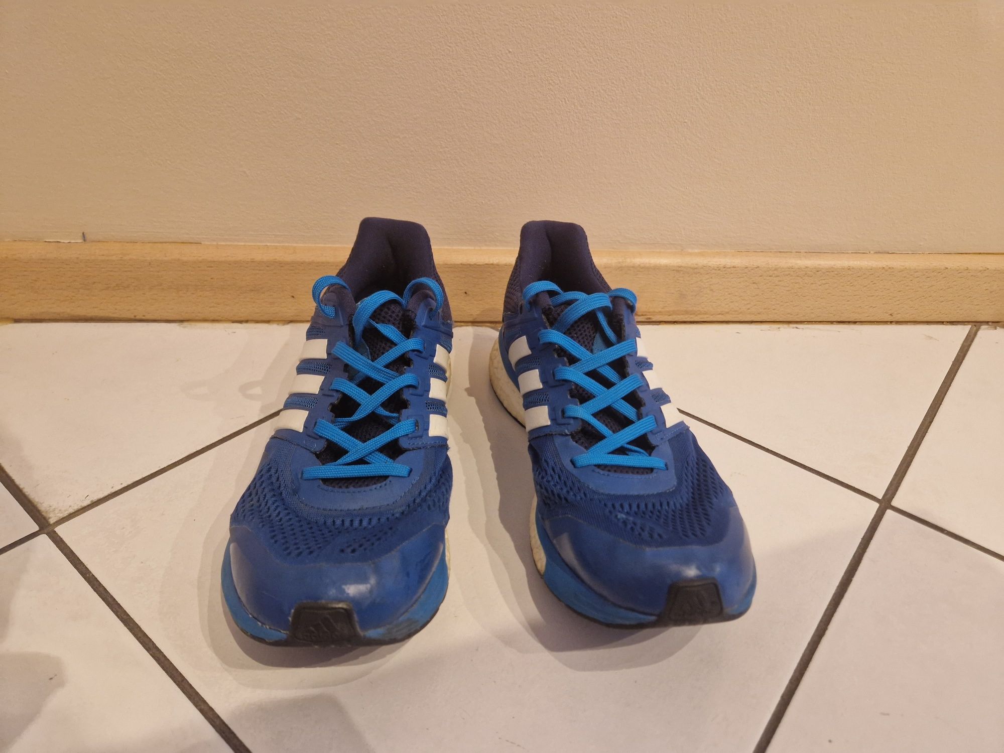 Adidas boost supernova glide buty do biegania niebieskie granatowe na