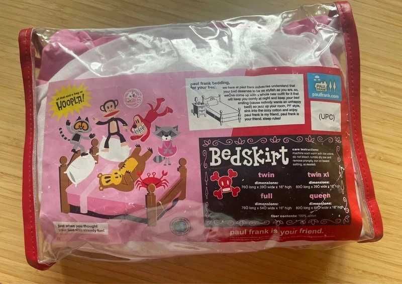 Paul Frank bedskirt prześcieradło pojedyńcze