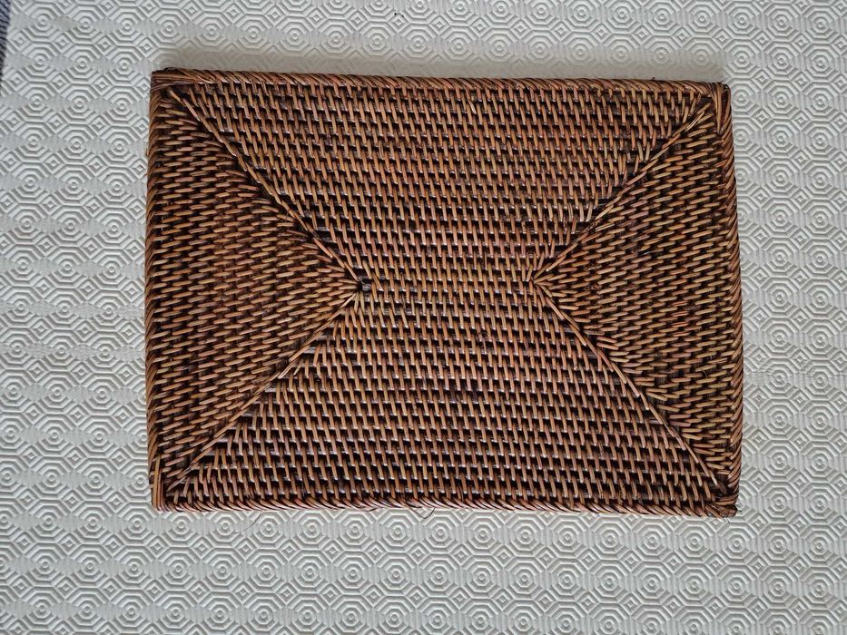 Rattan conjunto bases para mesa elegante