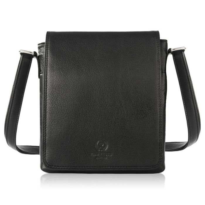 listonoszka męska skórzana torba na ramię paolo peruzzi t-59-bl