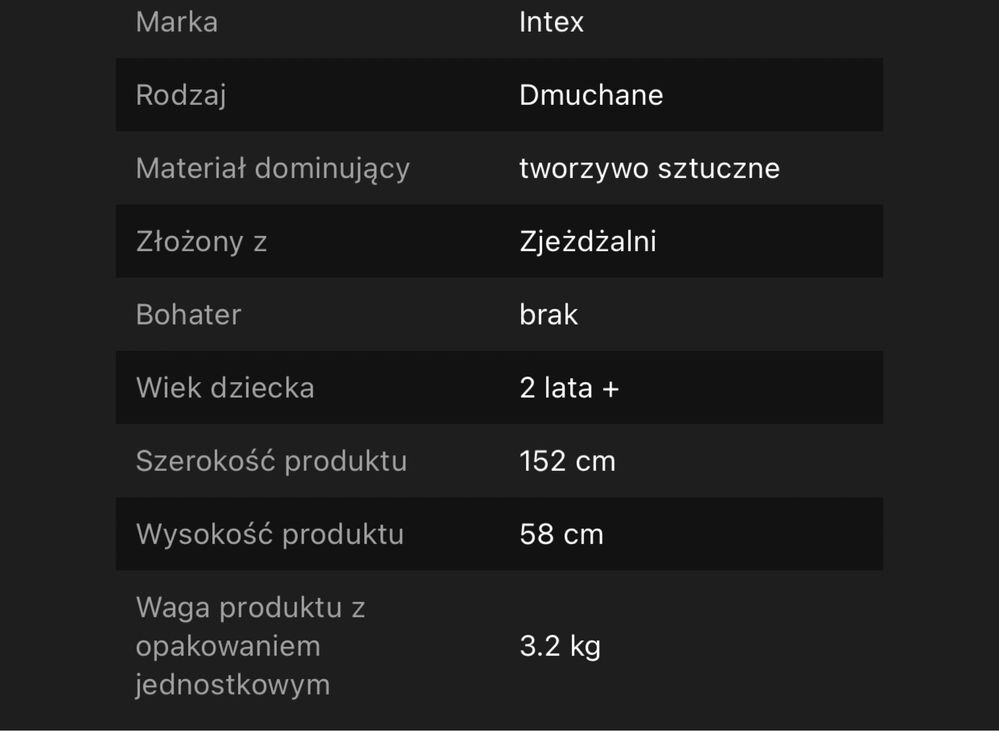 Basen Intex dino