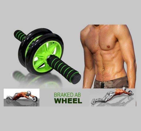Гімнастичне спортивне фітнес колесо Double wheel Abs health abdomen