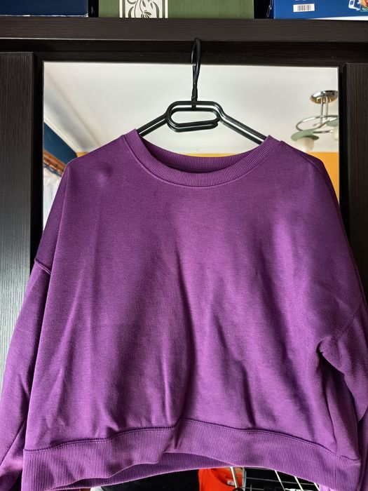 Fioletowa krótka bluza