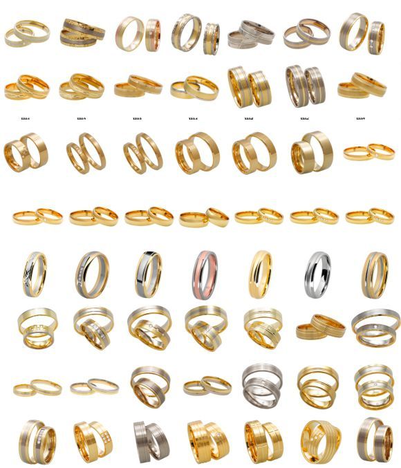 Obrączki złote 585 złoto białe palladowe dwukolorowe