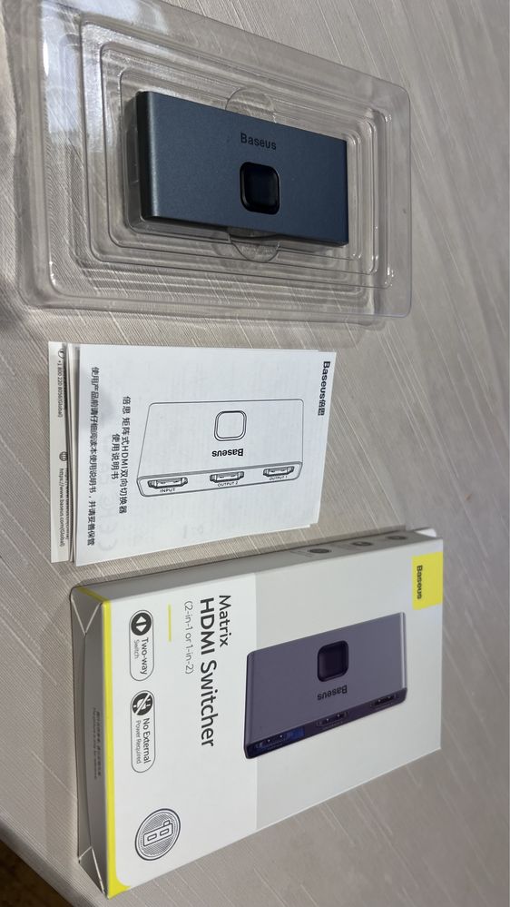 USB-хаб Baseus Matrix Splitter HDMI Space Grey (CAHUB-BC0G)