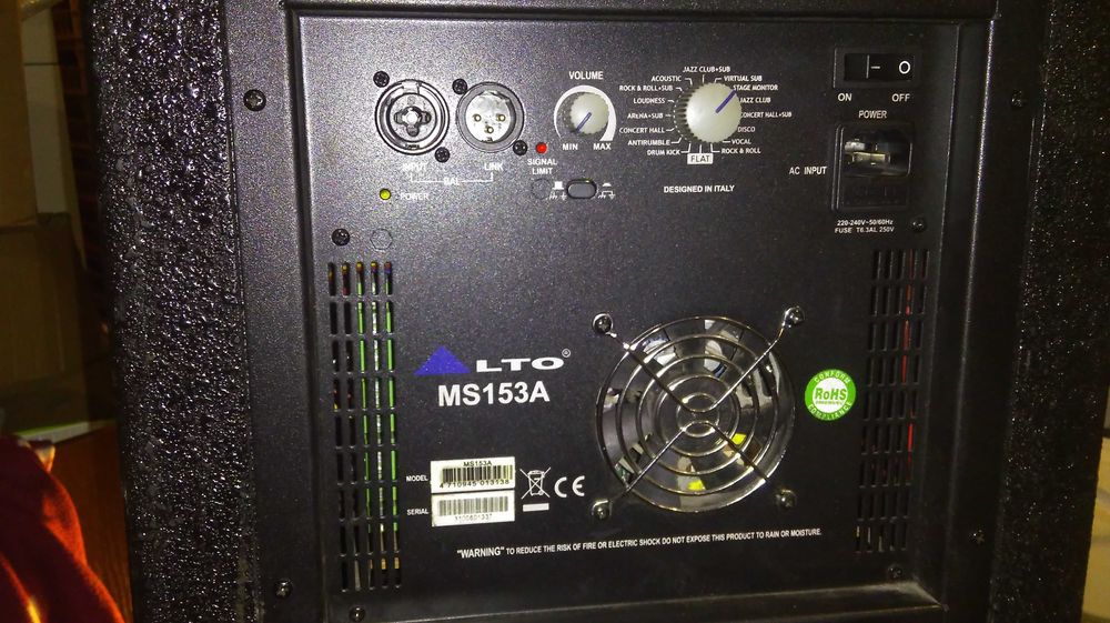 ALTO MS 153A - kolumny aktywne 3-dróżne