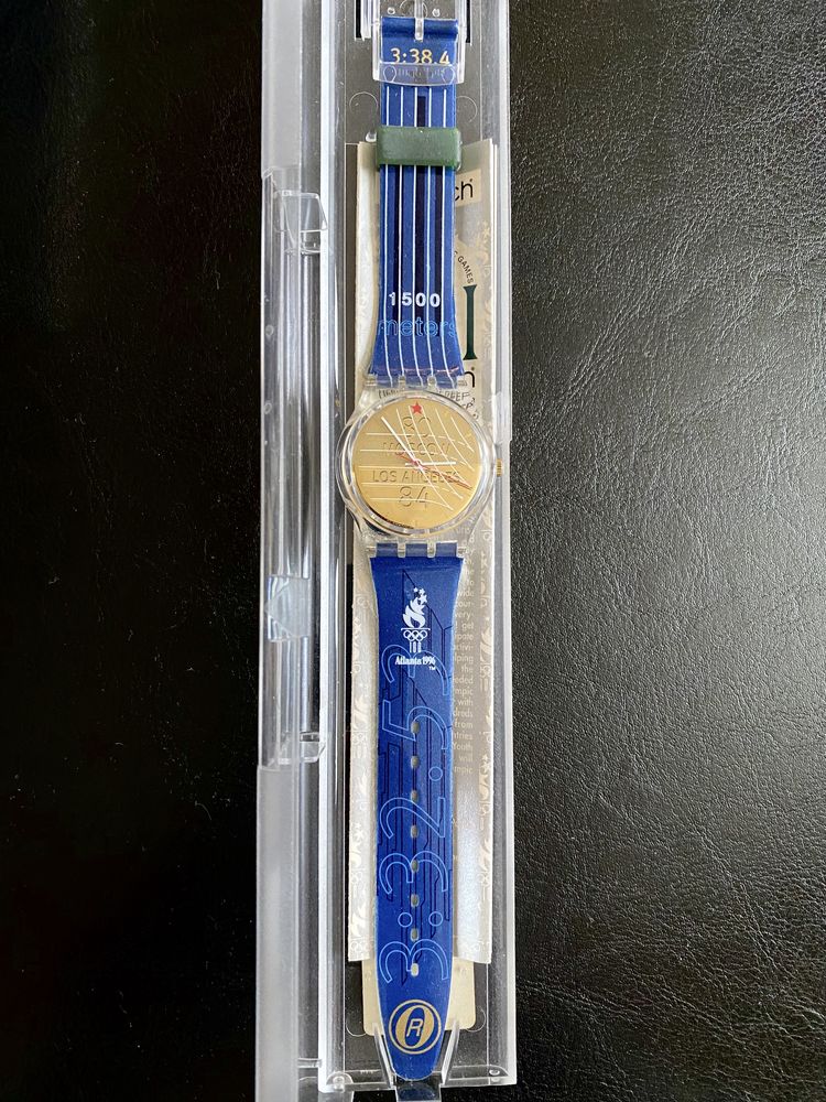 Swatch zegarek kolekcjonerski Olimpiada Moskwa 80 Los Angeles 84 NOWY