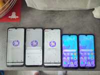 Pakiet 5szt telefon 3x Motorola Moto E7 i 2x Huawei y5 2019