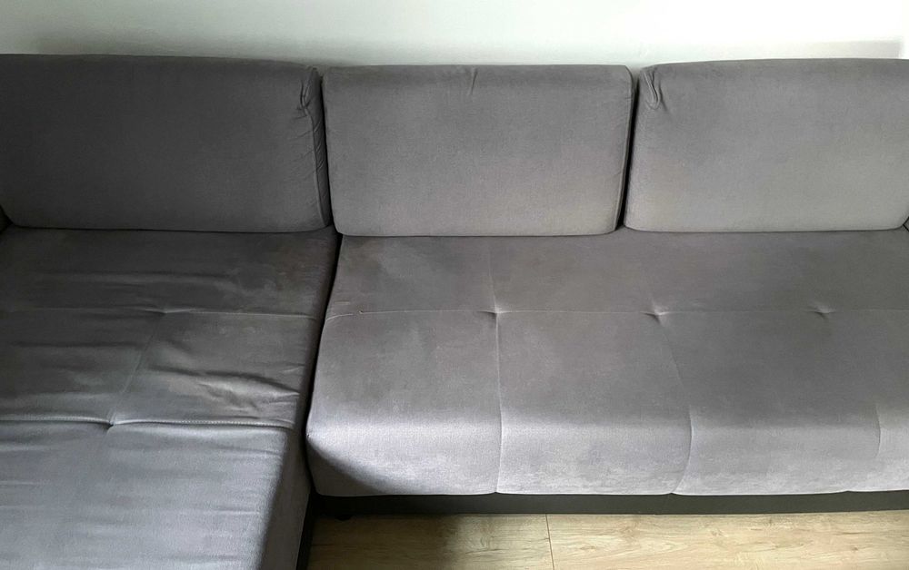 Narożnik Agata Meble z funkcją spania duży wygodny szezlong