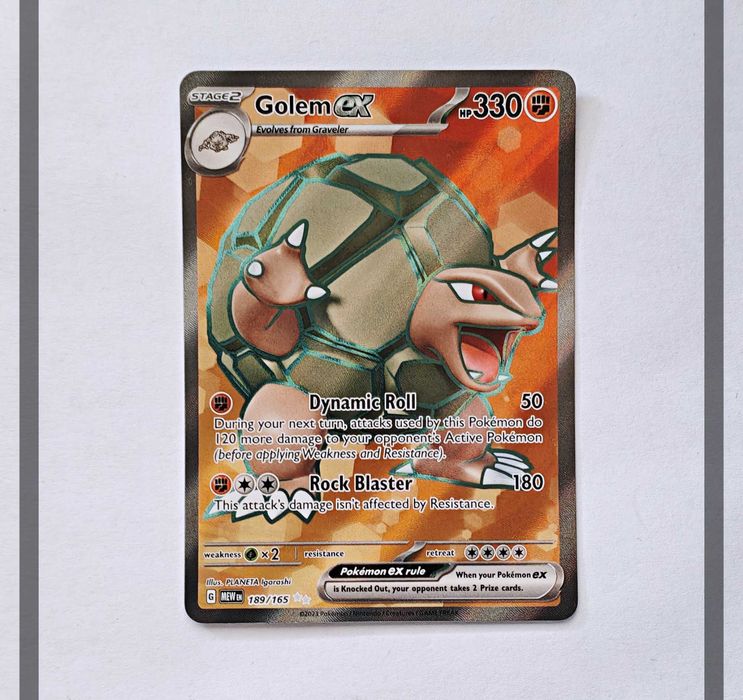 Golem Ex 189/165 MEW Pokemon ENG-NM