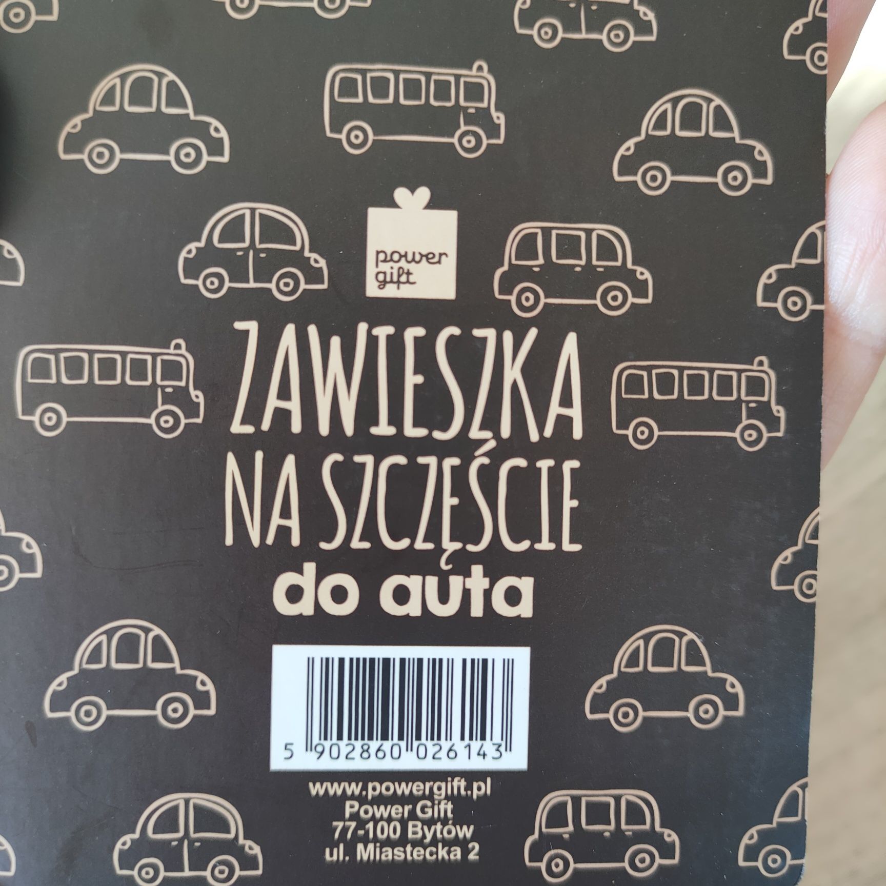 Zawieszka do samochodu Tomek jedź ostrożnie, masz do kogo wracać
