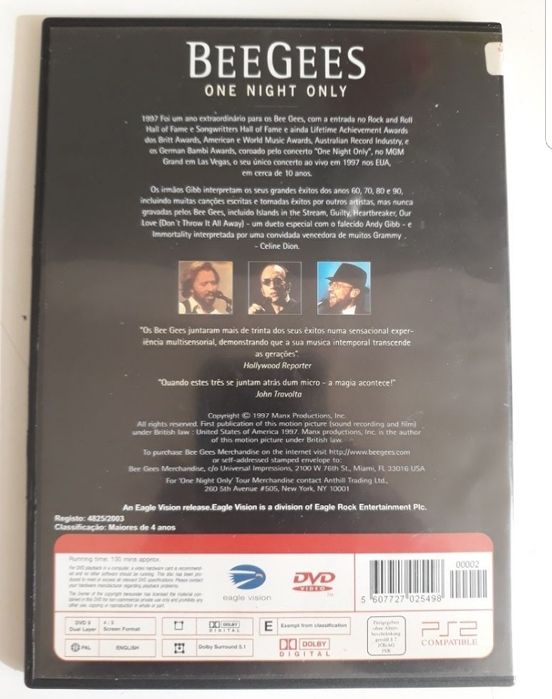 Jogo Pilotar avioes e Dvd bee gees