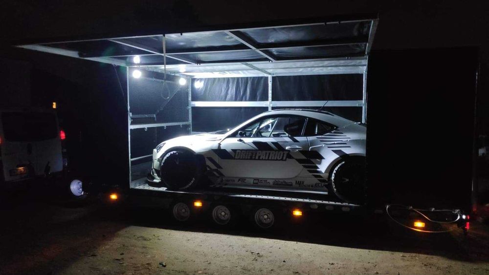 Przyczepa Laweta Wiola L35G50P MOTORSPORT zabudowana uchylna zabytków