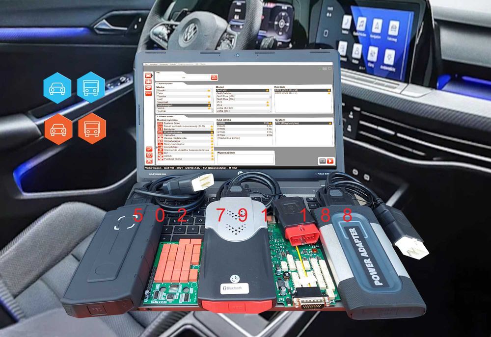 Interfejs tester skaner głowica diagnostyczna multidiag pro+ plus