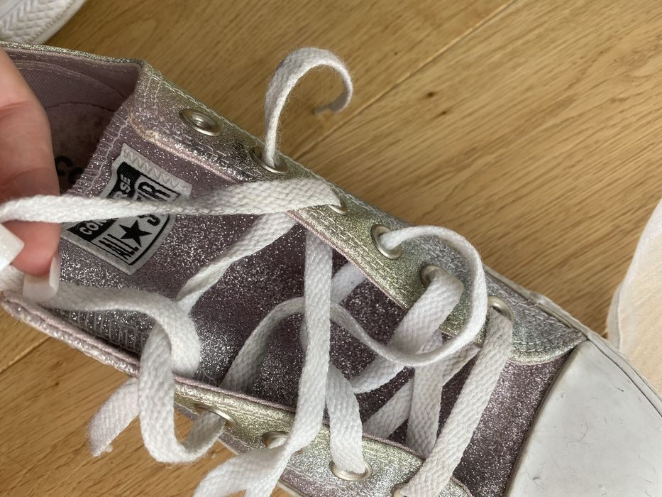 Buty converse brokatowe